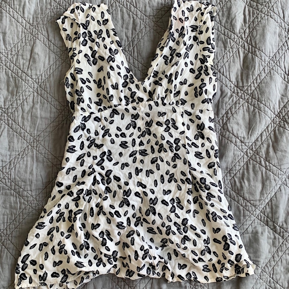 Black and white romper